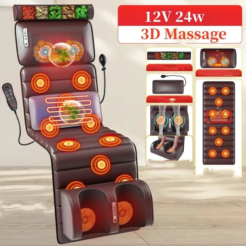 ENLONG 3D Massagematte mit Wärmefunktion, Akupressurmatte Ganzkörpermassagematte Nacken