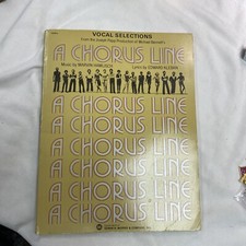 A CHORUS LINE VOCAL SELECTIONS; SONGBOOK;Piano Vocal Guitar Lead line;1975;96 pg