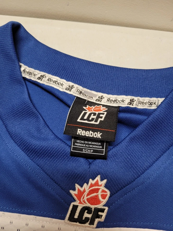 TANNER MARSH # 4 MONTREAL ALOUETTES CFL REEBOK FOOTBALL JERSEY Foto 4 de 4