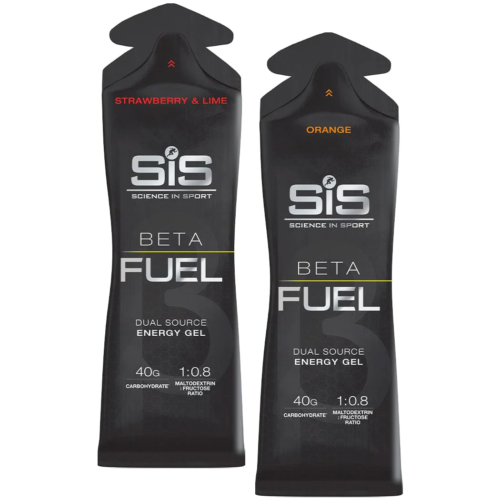 SiS Beta Fuel Energy Gel - 1x 60ml - Strawberry&Lime / Orange - 40g Carb - Afbeelding 1 van 7