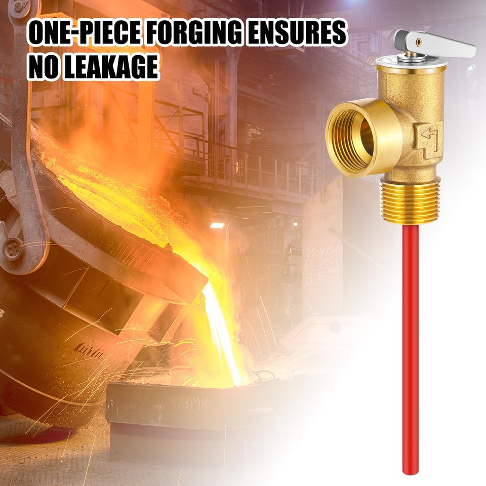 Temperature and Pressure Relief Valve RV Water Pressure Regulator 210°f