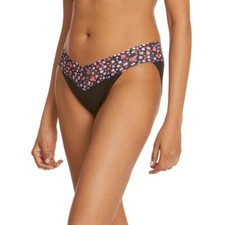 hanky panky 298416 Women Low Rise Thong Black/Love Nest One Size