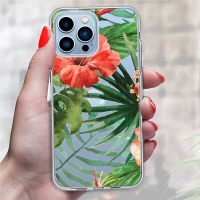 Flower Patterned Theme Phone Case For Apple iPhone 15 14 Pro Max 13 12 11 Cover
