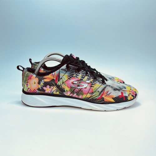 Skechers Air Cooled Memory Foam Floral Comfort Shoes Sneakers Women's Size 10