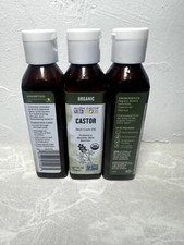 3 - Aura Cacia Organic Castor Skin Care Oil 4 fl oz Liq 3 pack 
