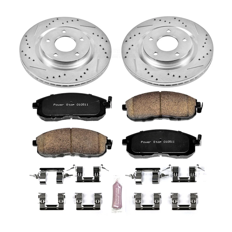 Powerstop K6094 Front Brake Disc and Pad Kit for 2011-2013 Nissan Juke - Image 2 of 2