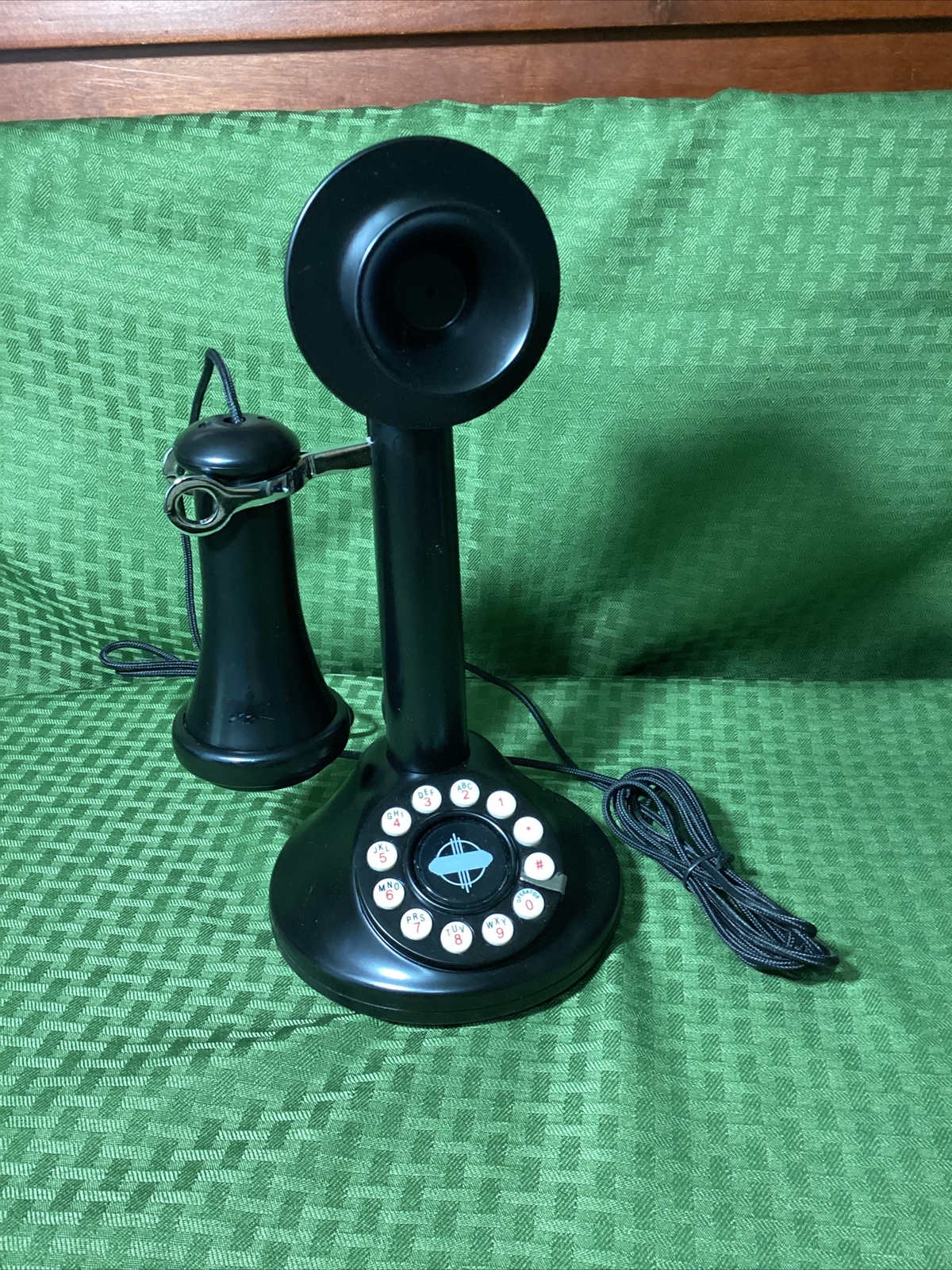 CROSLEY Candlestick Phone CR64BK Black Retro Push Button 1920'sStyle