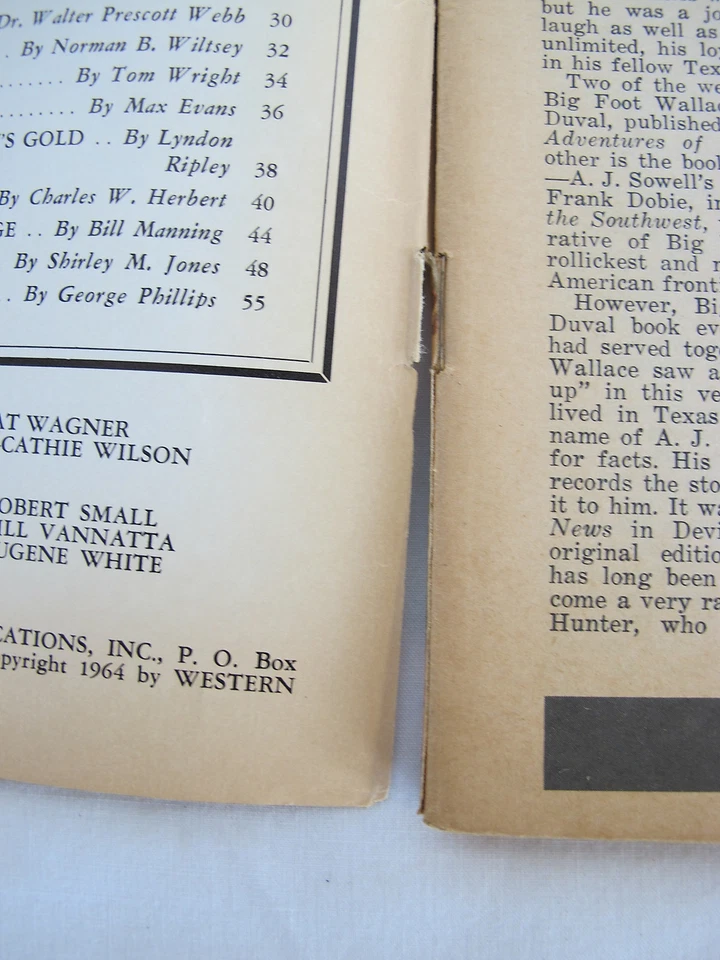 1964 Fall Old West First Edition Vol 1 No 1 by True West and Frontier Times - Image 3 of 4