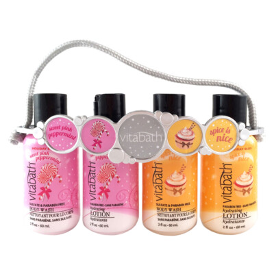 Vitabath ~ SPICE IS NICE & PEPPERMINT ~ BODY LOTION / BATH GEL SETS - Rare!