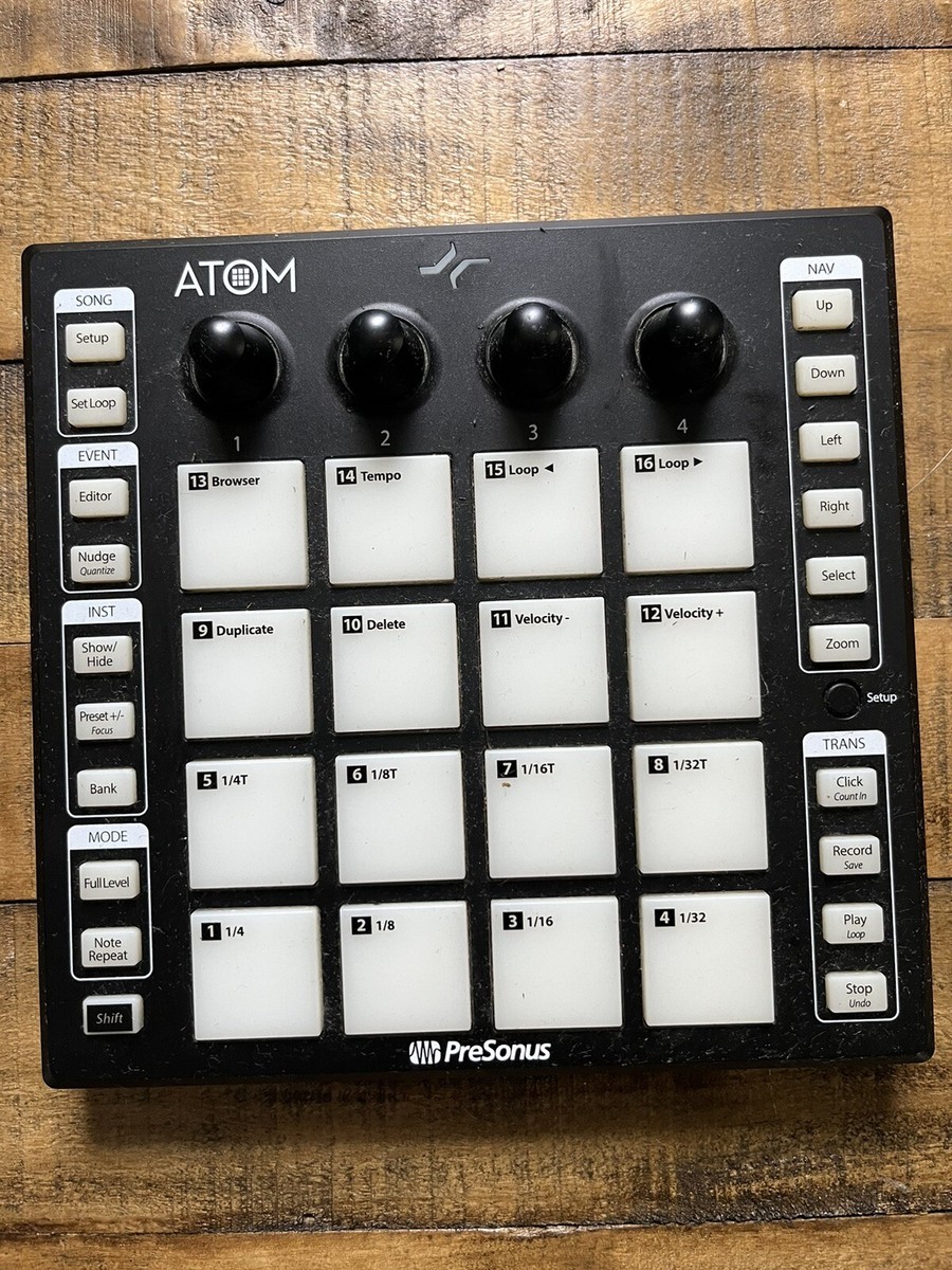 PreSonus ATOM MIDIパッドコントローラー ATOM Controller – PreSonus