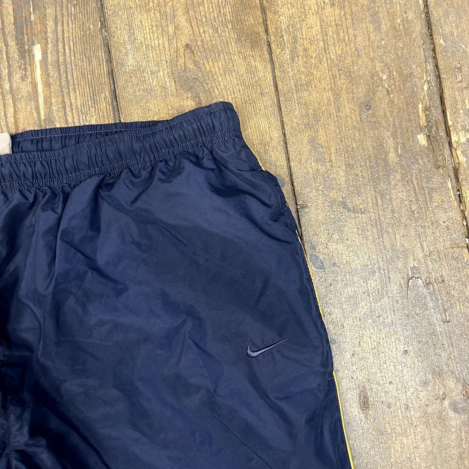 Nike Track Pants 90's College Sports Joggers, Navy, Mens XL image 4