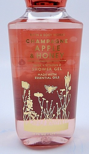3 BATH & BODY WORKS CHAMPAGNE APPLE & HONEY SHEA & VITAMIN E BODY SHOWER GEL NEW - Picture 2 of 7