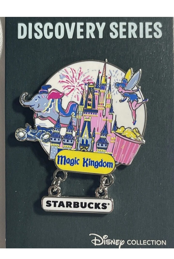 Disney World  50周年　スターバックス　ピンバッチ　4つセット Disney World 50周年 スターバックス ピンバッチ 4つセット
