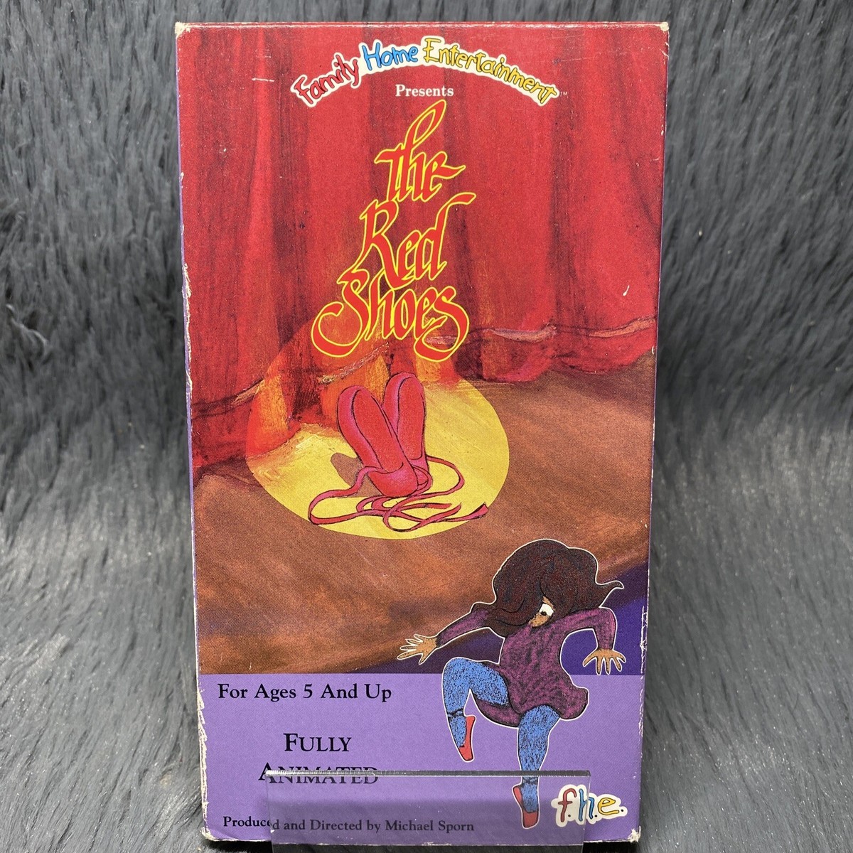 The Red Shoes VHS Tape 1990 Fully Animated Cartoon Hans