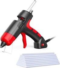 30W Hot Glue Gun with 50PCS 7mm x 190mm Glue Sticks | Corded Electric Anti-SCALD 0.31 per stick