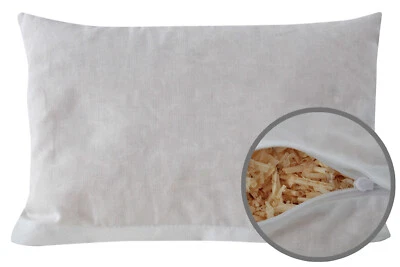 HEUBERGSHOP Duftkissen Zirbenkissen 30x20cm mit Zirbenspänen gefüllt Bezug mit Reißverschluß