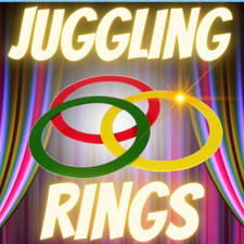 PRO JUGGLING RINGS - SET OF 3 - Magic  Party Tricks