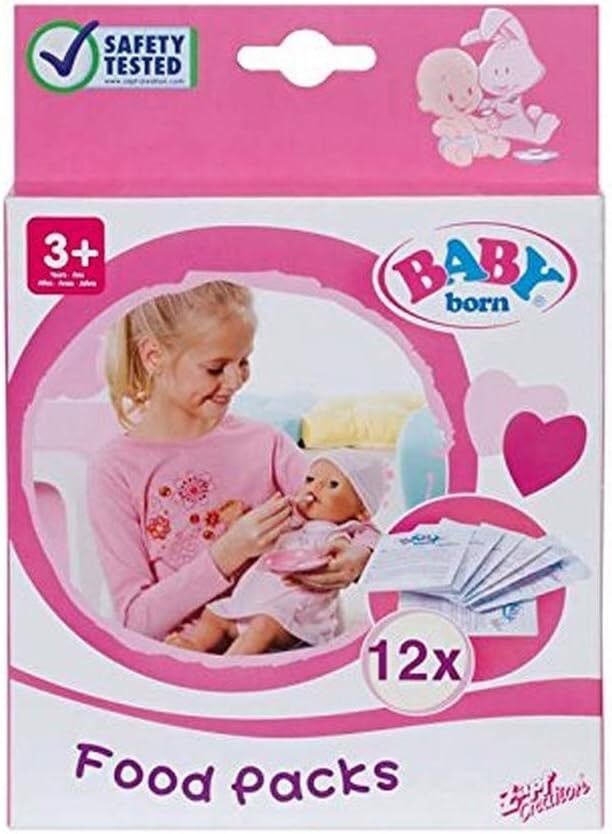 BABY Born Lebensmittelbeutel für Puppe - leicht für kleine Hände, kreatives Spielen fördert E
