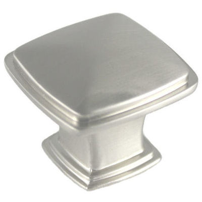 Cosmas Cabinet Hardware Satin Nickel Square Cabinet Knobs #4391SN