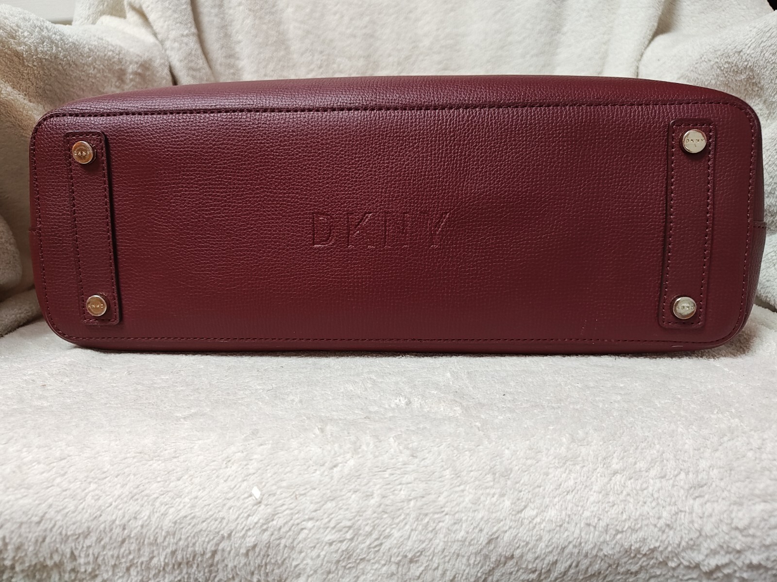 DKNY Sullivan Genuine Leather North South Tote Bag Bl… Gem