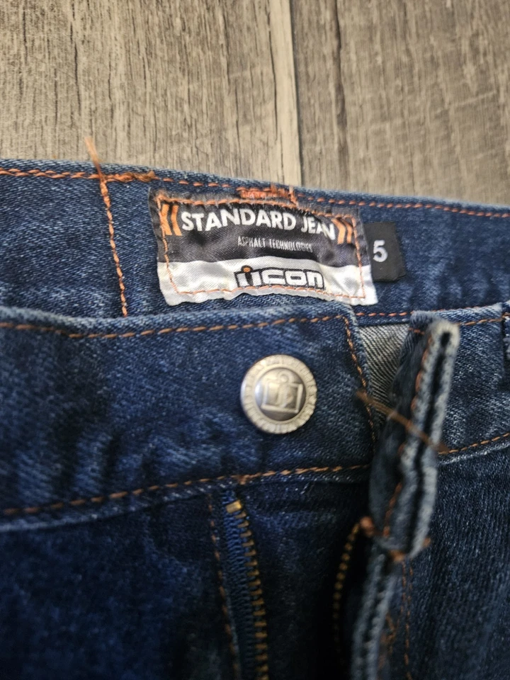 Icon мотоцикла стандарт джинсы женщин размер 5 джинсовой ткани улицы езды брюки - изящный - Изображение 3 из 4