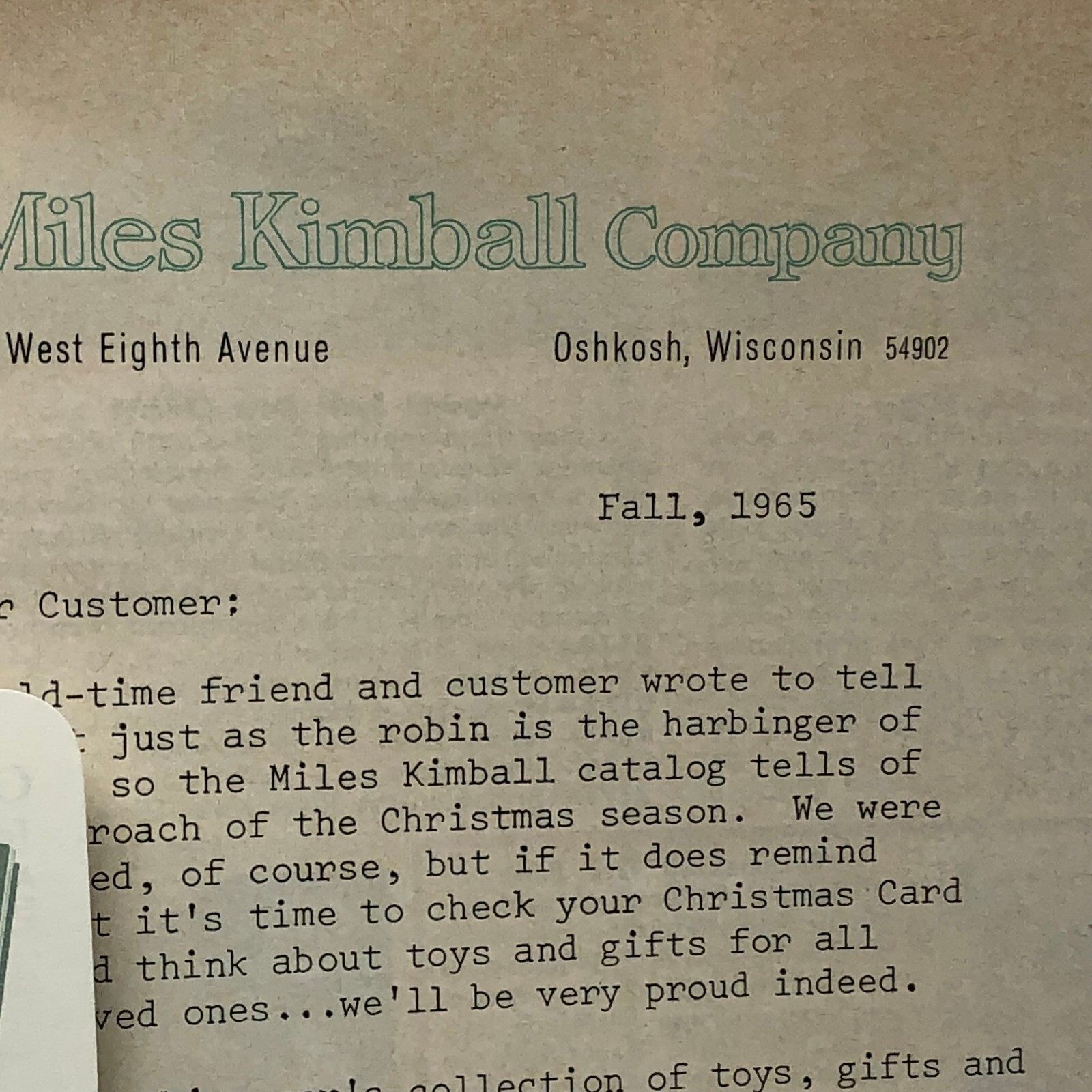 Vintage 1965 Miles Kimball Company of Oshkosh Wisconsin Magazine eBay