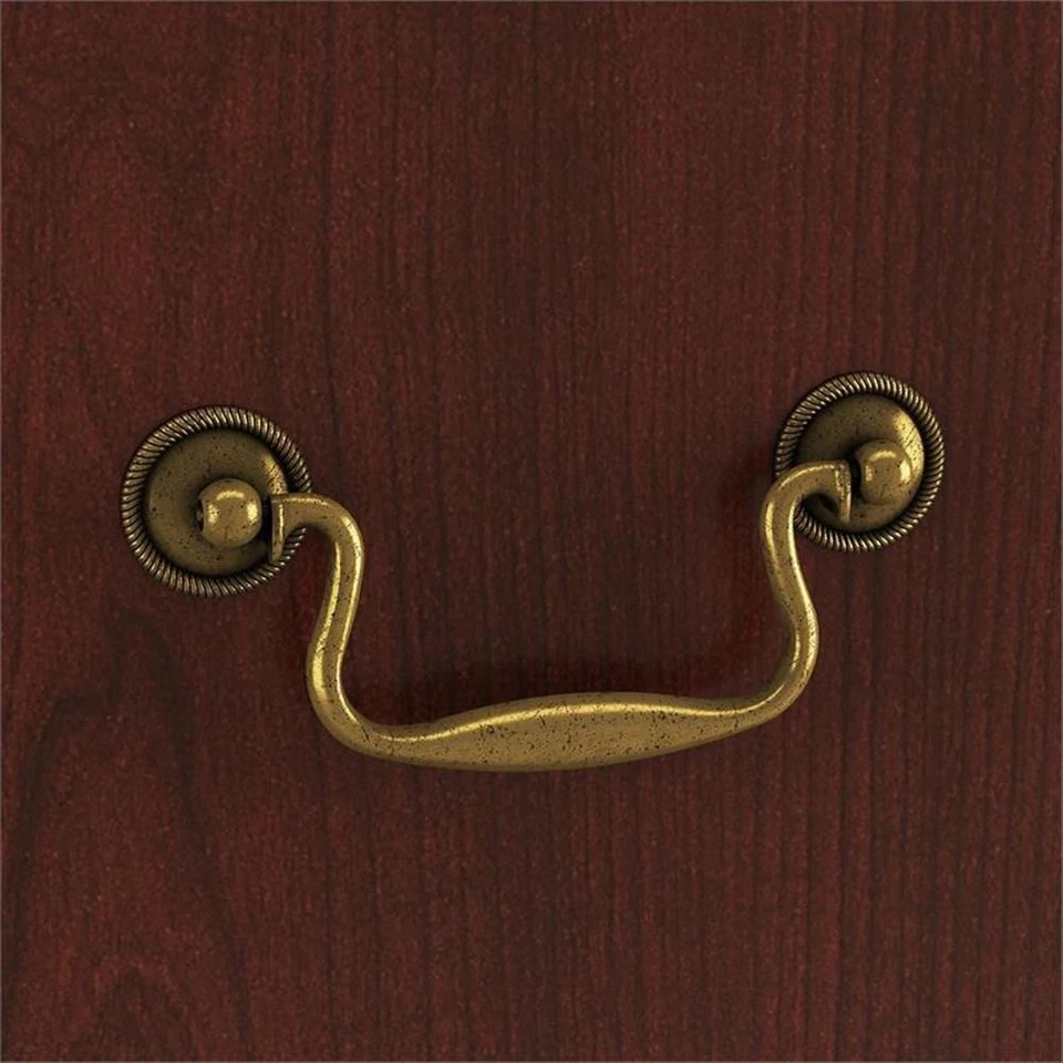 Escritorio Ejecutivo Saratoga en Cosecha Cerezo y Negro - Madera de Ingeniería Foto 4 de 4