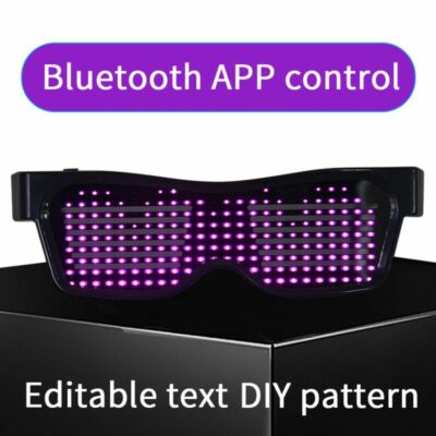 Magic APP Steuerung Steuerung Brille Bluetooth LED Blinkend Party Club Festival Neu