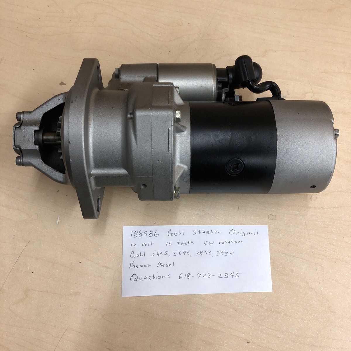 188586 Gehl starter Yanmar diesel S1341 18204 | eBay
