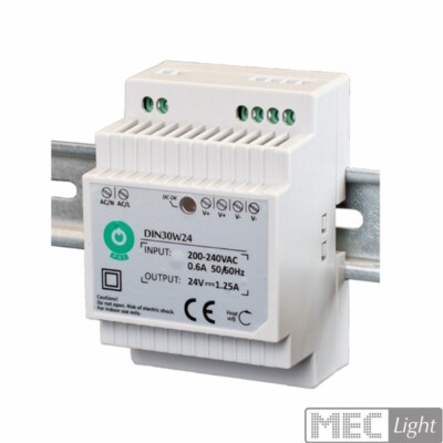 LED Hutschienen Trafo 24V DC 30W 1,25A Netzteil Konstantspannung DIN-Rail Driver