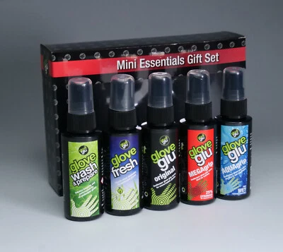 Mini Essentials Gift Set gloveglu-MEGAgrp-AQUAgrip- glovefresh-glovewash