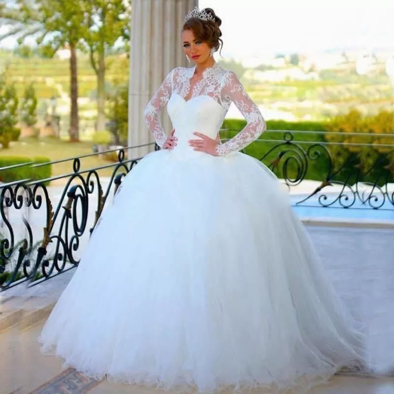 Sheer ball gown sale