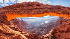 Landscape canyonlands national park canyon nature Custom Gaming Mat Desk
