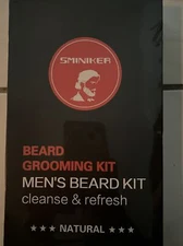 Sminiker Men's Beard Grooming Kit Cleanse & Refresh - NATURAL NEW