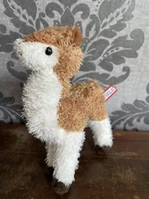 Douglas Cuddle Toy Lena Llama Mini Plush Brown Cream Alpaca Stuffed Animal