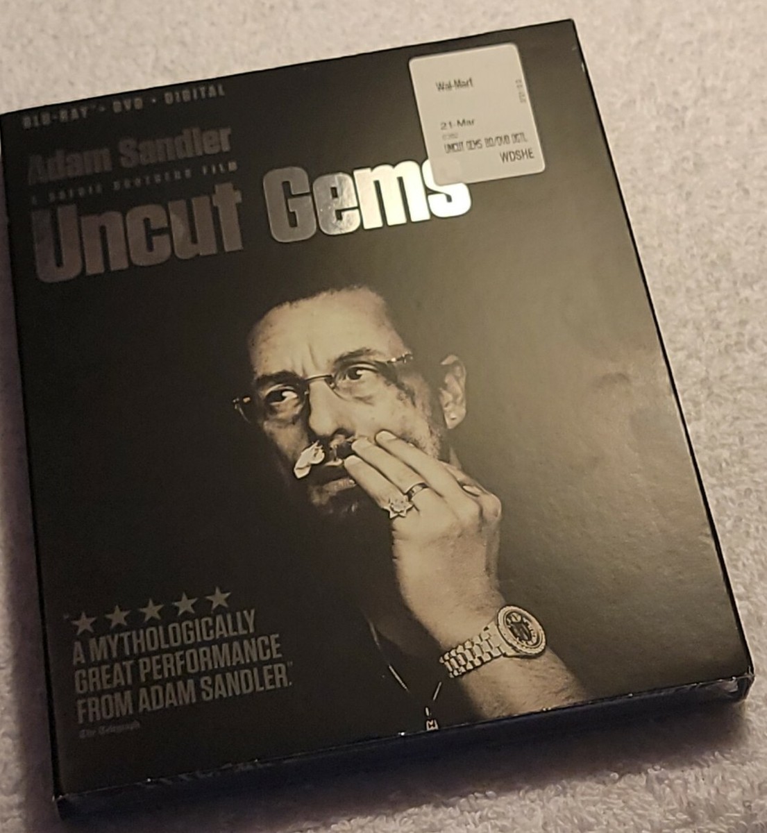 Adam Sandler Uncut Gems Blu-Ray+DVD Digital Brand NEW