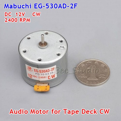 DC 12V Mabuchi EG530AD2F Tape Recorder Motor CW Audio Spindle Tape