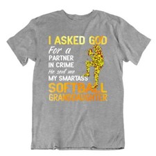 Softball Sport T-Shirt Tee Shirt Gift Cool Present Cute Funny Joke Granddaughter