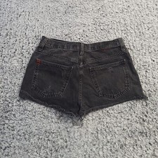 BDG Shorts Women 27 Black Girlfriend High Rise Thrashed Distressed Normcore