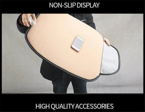 Black White Car Seat Cover Breathable PU Leather Mat for Rear Back Seat Cushion  - Imagen 5 de 11