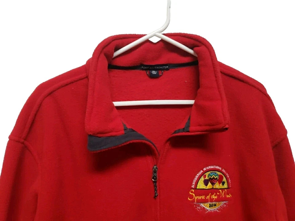 Albuquerque Ballon Men's Red Jacket Size XL 2014 Pockets Zipper Front  - Image 4 of 4