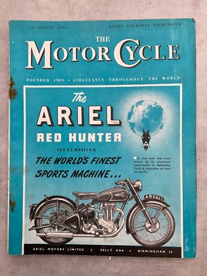 The Motor Cycle Magazine - 23 August 1951 - Enfield J2, Ulster GP, Ennerdale
