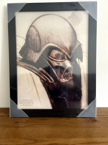 Star Wars Darth Vader Gerahmtes Wandbild - Ralph McQuarrie Konzeptkunst - Neu