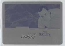 2017 Leaf ITG Used Vintage Memorabilia Printing Plate Black 1/1 Ace Bailey k4s