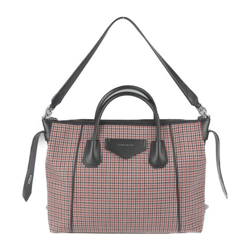 Condition Givenchy Antigona Soft Medium Handbag BB50F2B0Z0 Wool Leather Red Bla