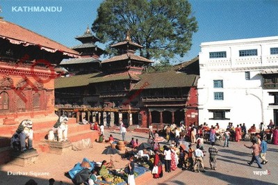 Ansichtskarte:;Kathmandu, Durbar Square