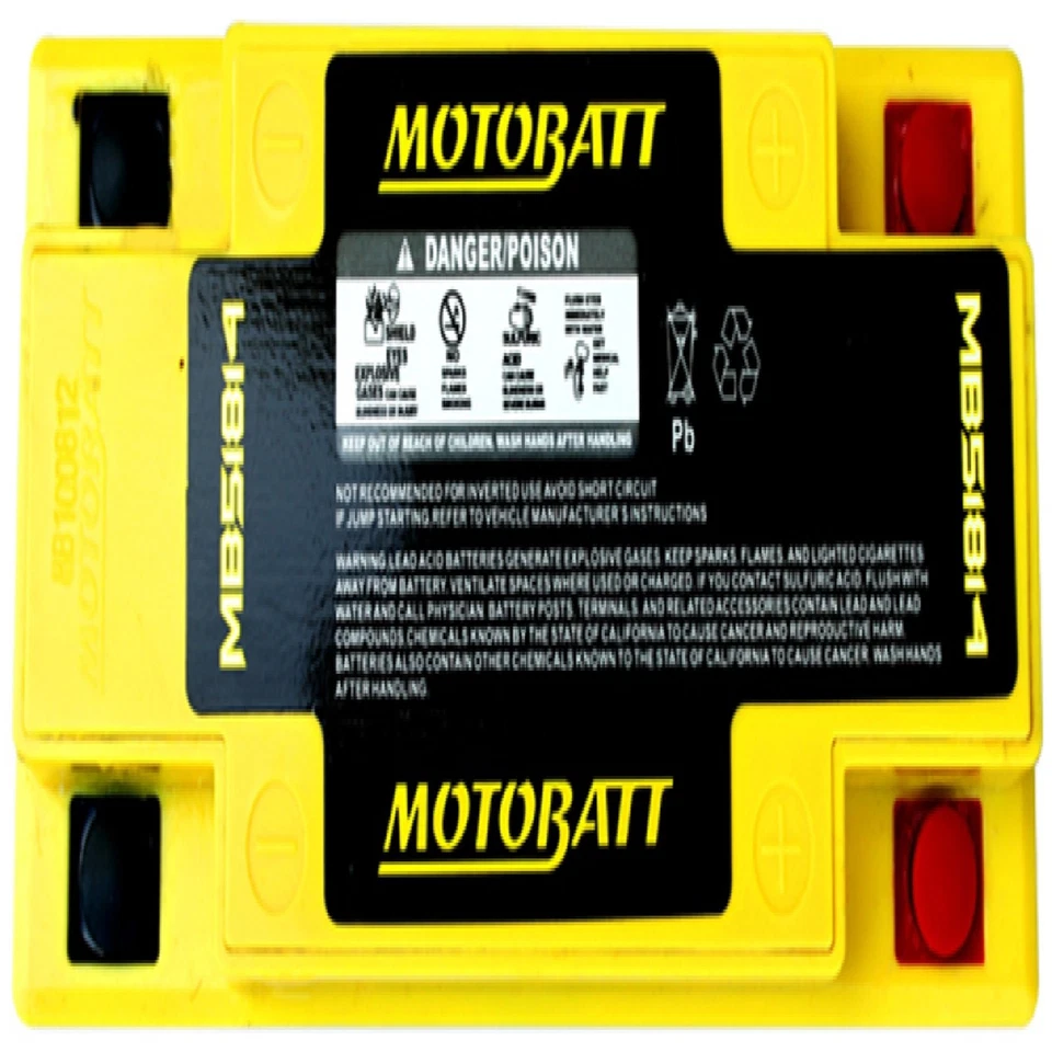 Motobatt Battery For BMW R50/5 500cc 70-73 51814 51913 YT19BL-BS MB51814 — 第 3/4 张图片