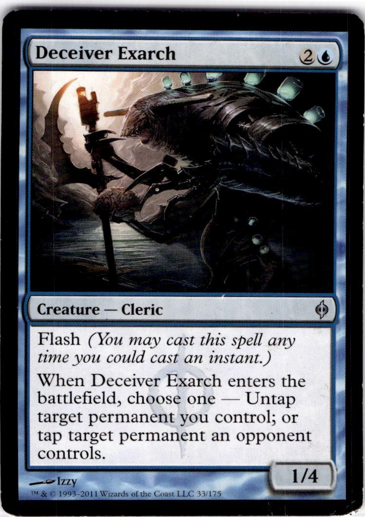 MTG Deceiver Exarch New Phyrexia Uncommon #33