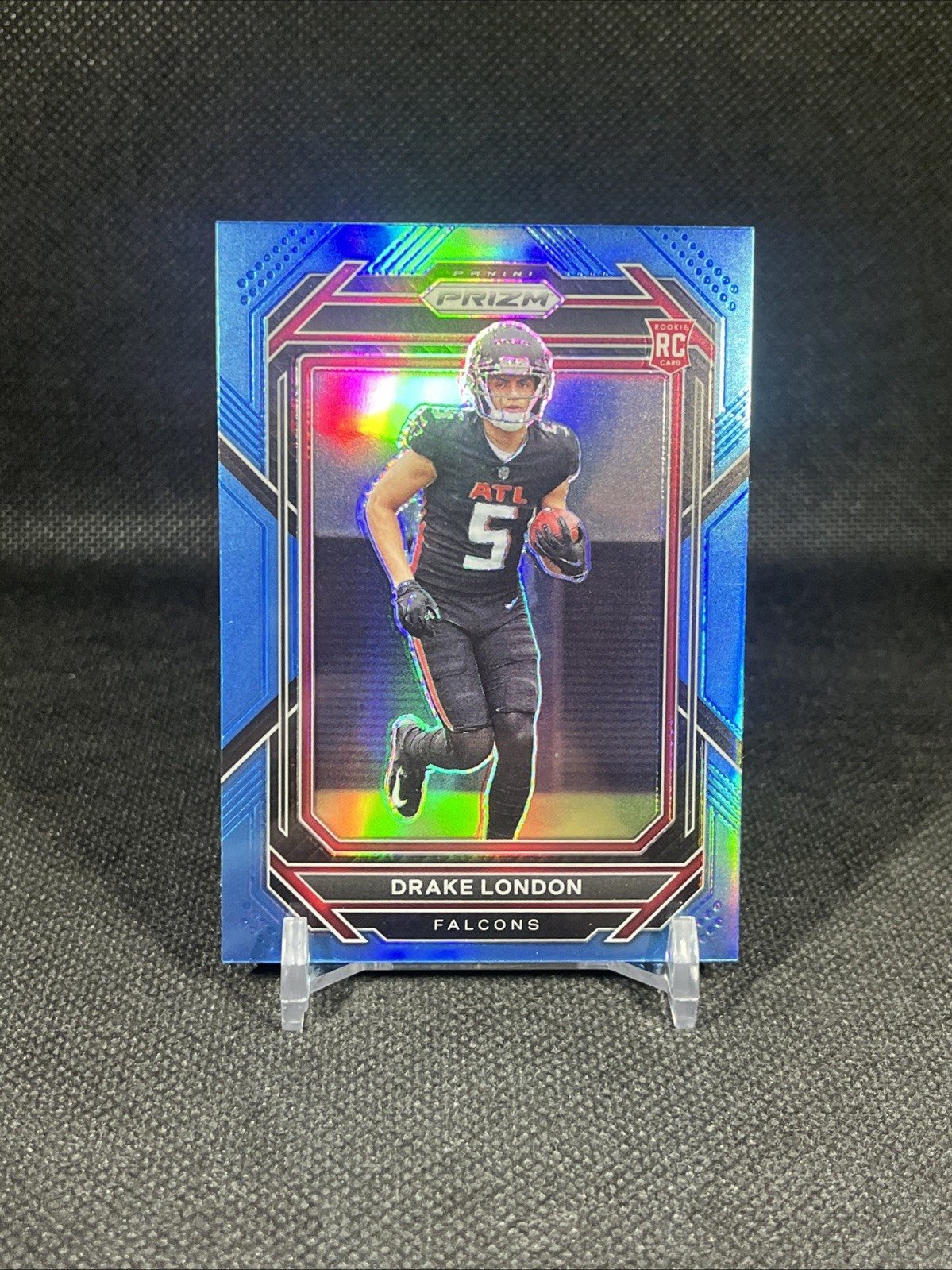 2022 Panini Prizm - Rookies Drake London #308 Light Blue Prizm (RC)