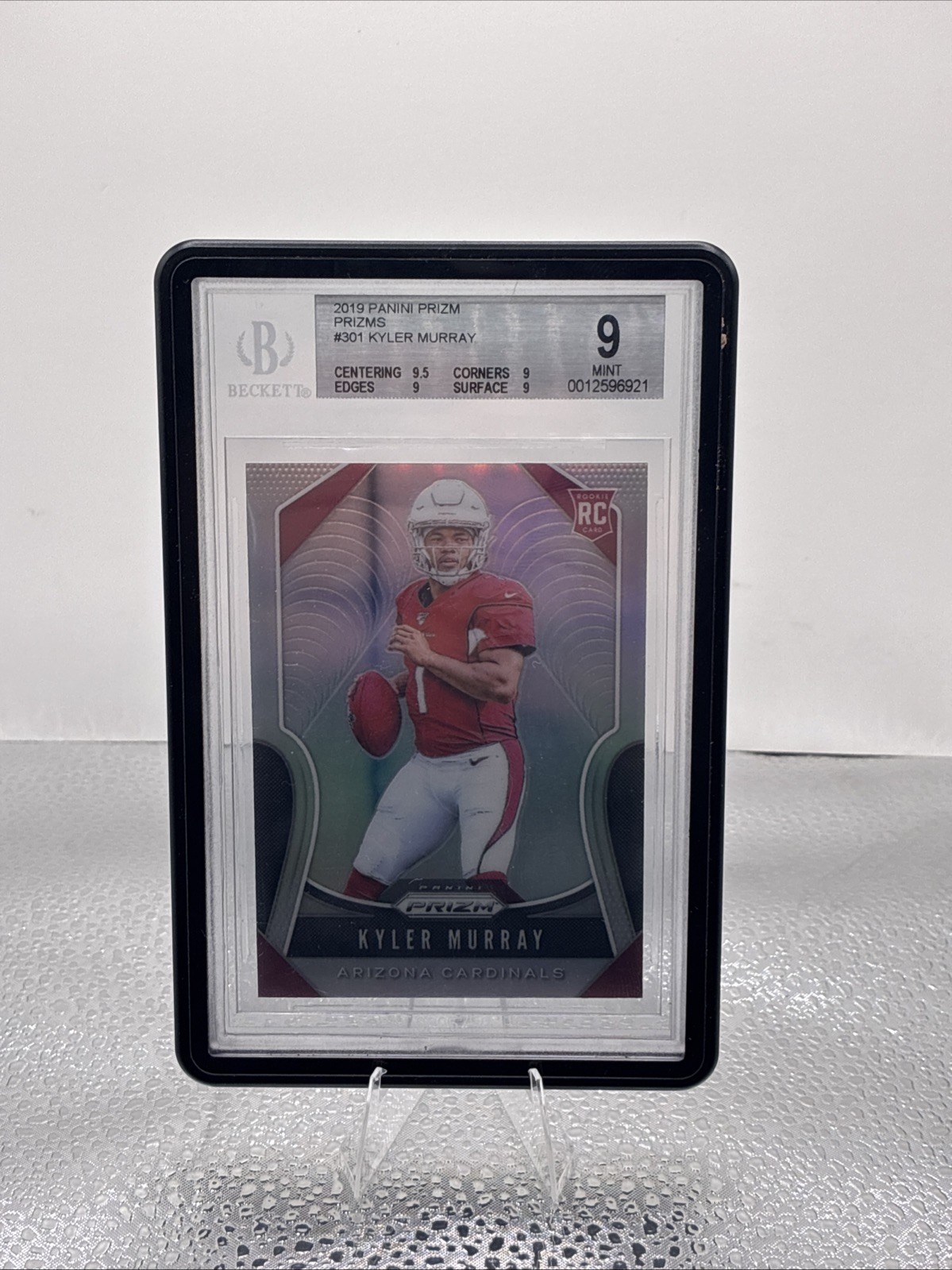 2019 Panini Prizm #301 Kyler Murray (RC) (Silver Prizm) (BGS 9) With Guard